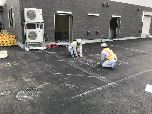 文字施工事前準備