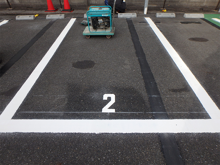 駐車場番号　2のアップ