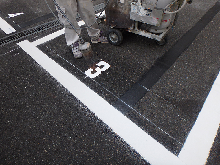 駐車場番号　3のアップ