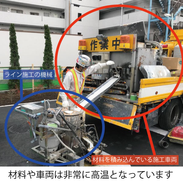 高さ制限がある駐車場のライン施工について