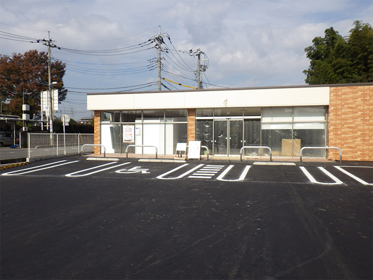 白線ライン施工+マーク施工 埼玉県4