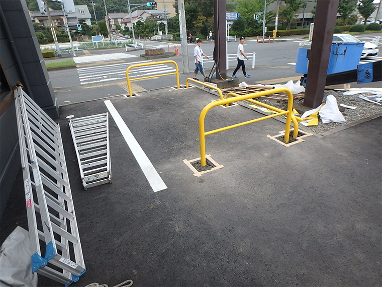 車止め設置 神奈川県1