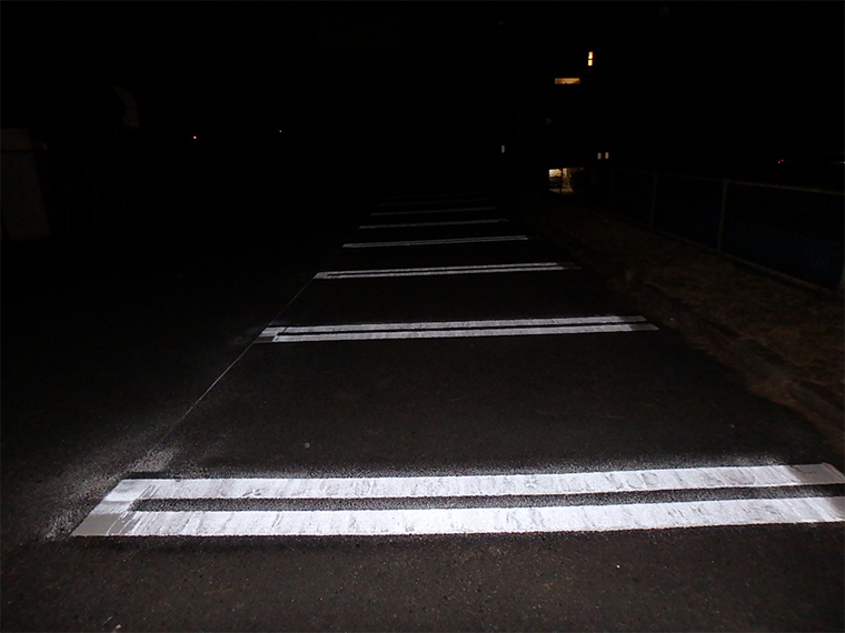 白線ライン引き直し+文字施工 神奈川県2